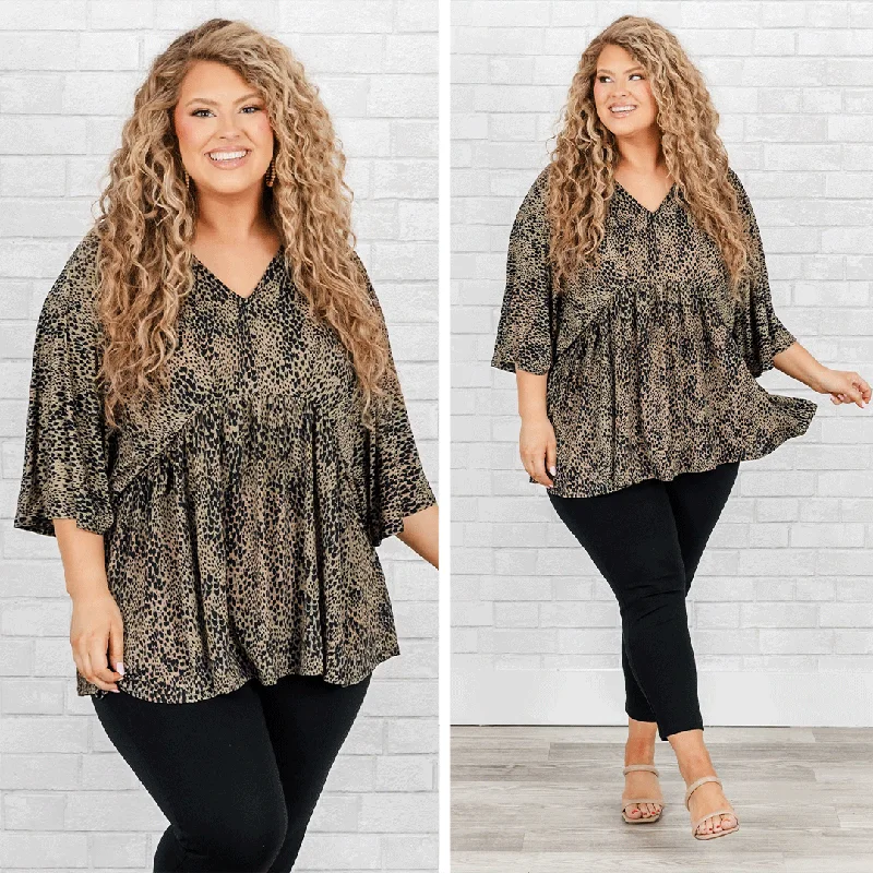 Top Pick Something To Lose Top, Olive