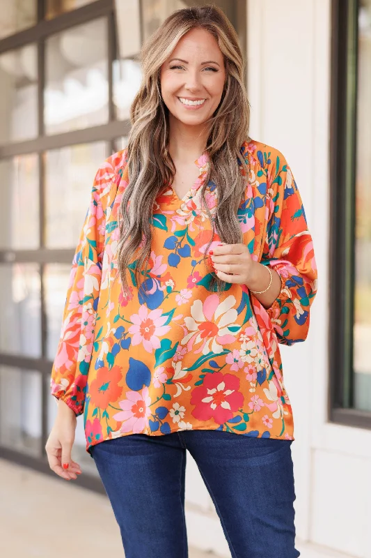 Unwind with Weekend Discounts Cry About It Later Top, Mustard