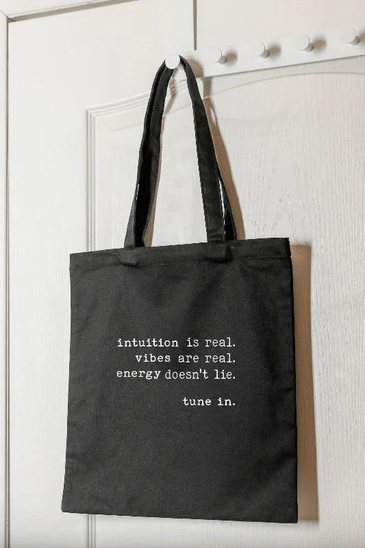 Final Clearance "Intuition Is Real" Tote Bag