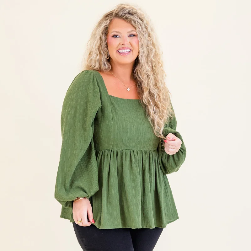 Unmissable Offer Lovin' On You Top, Olive