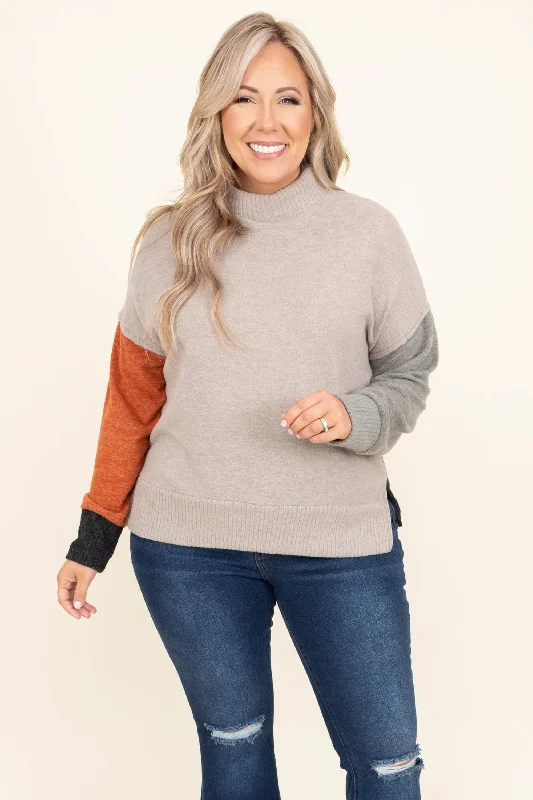Lowest Rates Star Of The Picture Sweater, Taupe