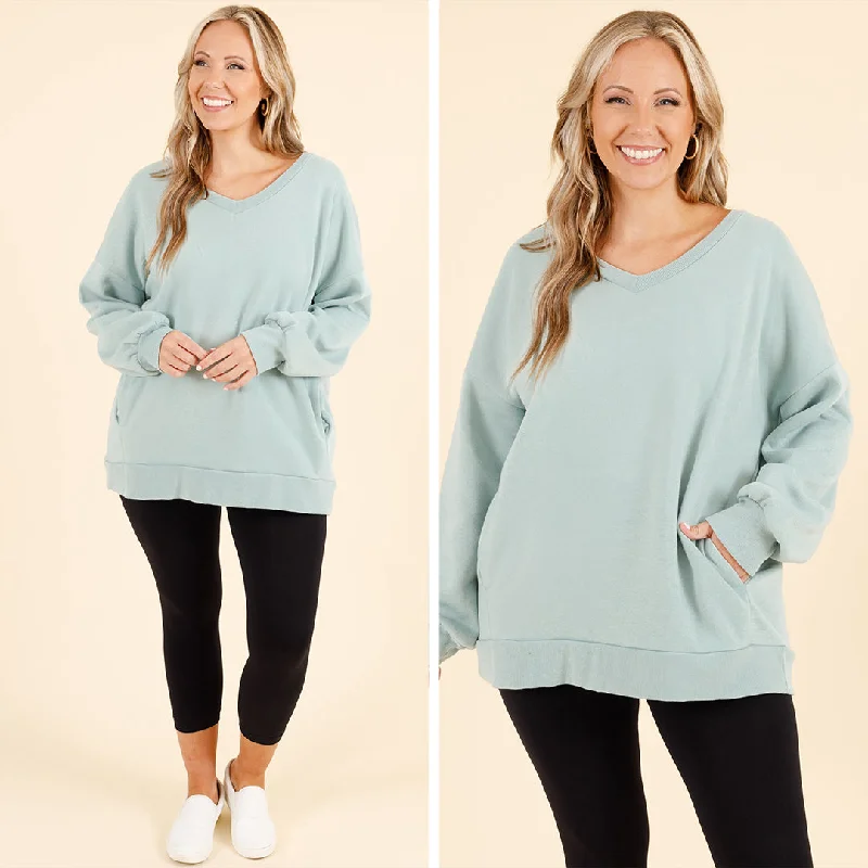 Limited Supply Very Special Sweatshirt, Light Green