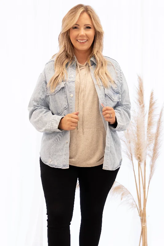 Super Deal The Cool Breeze Jacket, Denim