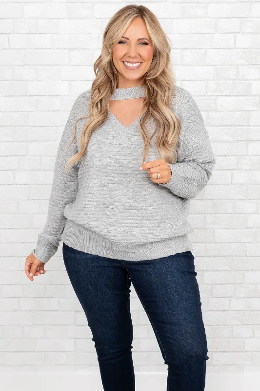 New Deal Impressions Of You Top, Gray