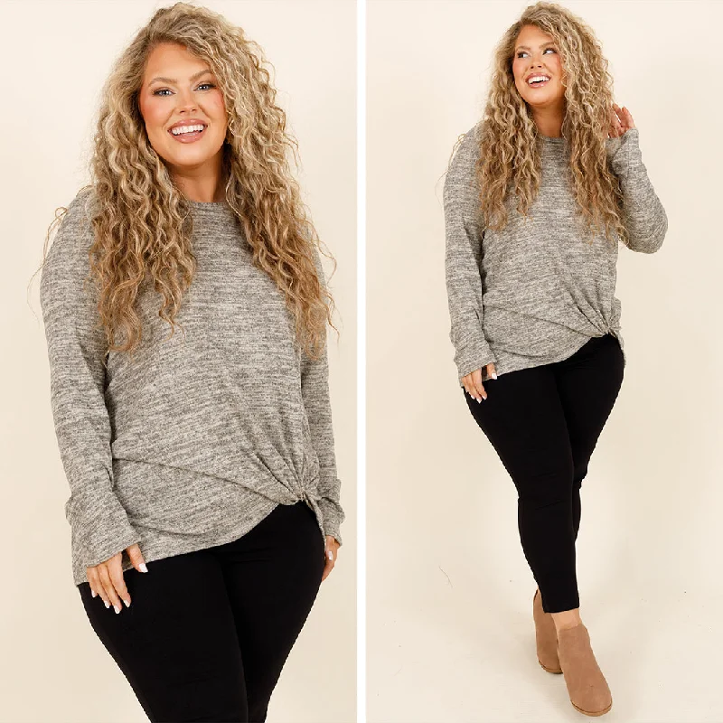 Weekend Offers That Excite Sweet Appeal Top, Taupe