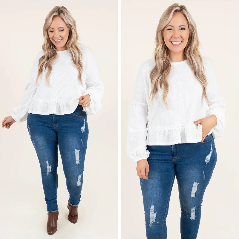 Weekend Discounts to Enjoy Clever Ways Top, Ivory