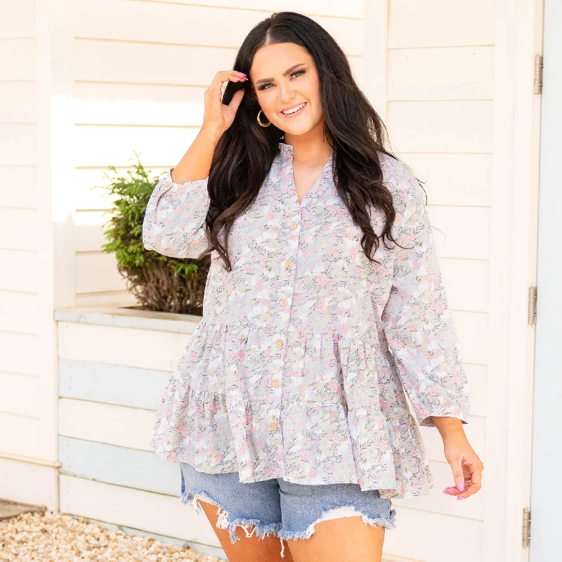 Weekend Deals to Brighten Your Day Refined Taste Tunic, Blue