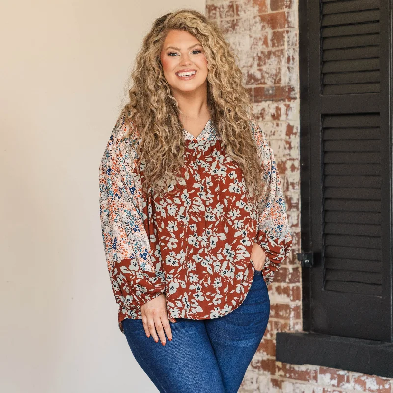 Weekend Discounts to Snag You Set Me Free Top, Rust