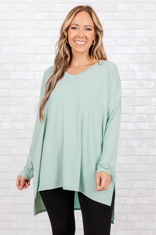 Weekend Specials to Grab What About You Top, Light Green