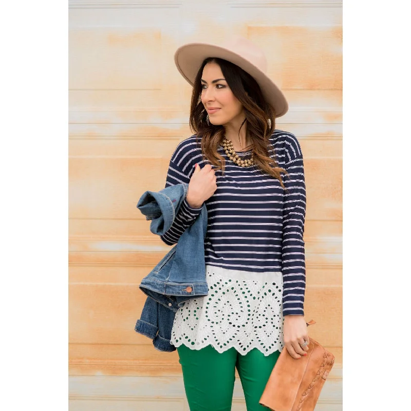 Limited Offer Eyelet Bottom Tee