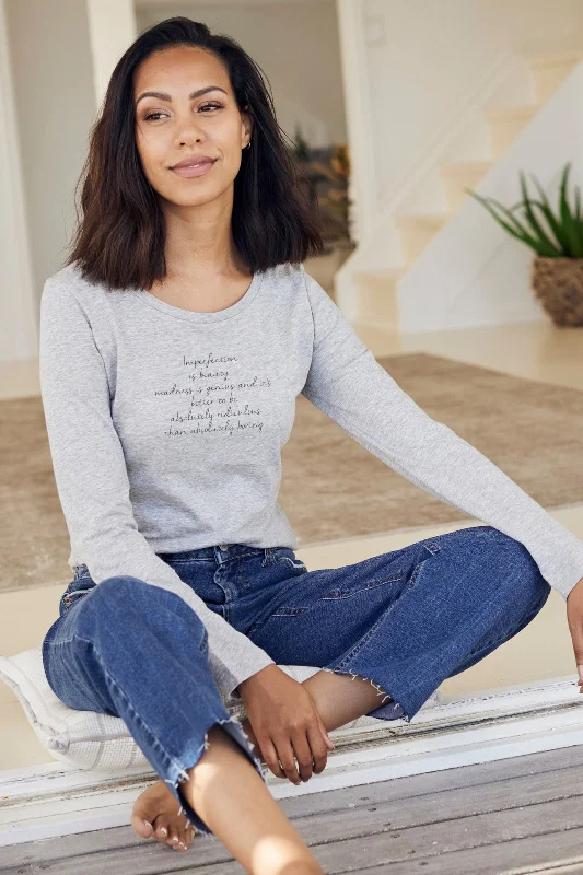 Weekend Discounts to Savor "Marylin" Long Sleeve Tee