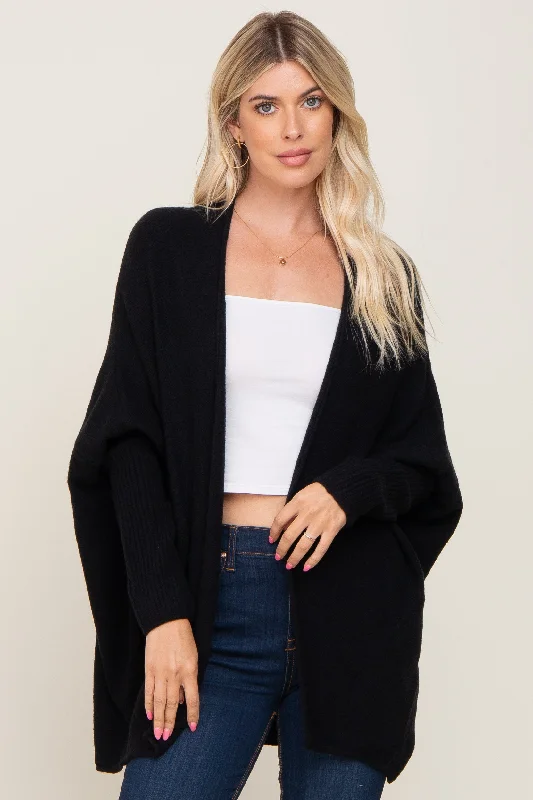 Weekend Savings Fiesta Black Dolman Sleeve Cardigan Sweater