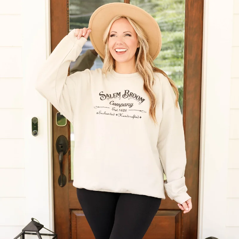 Weekend Offers That Thrill Salem Broom Company Sweatshirt, Sand
