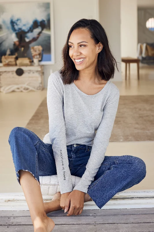 Weekend Offers That Amaze "Family Is Everything" Long Sleeve Tee