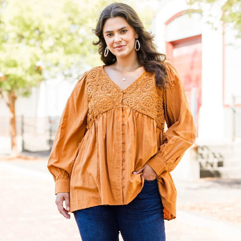 Today's Deal Fireside Stories Top, Orange