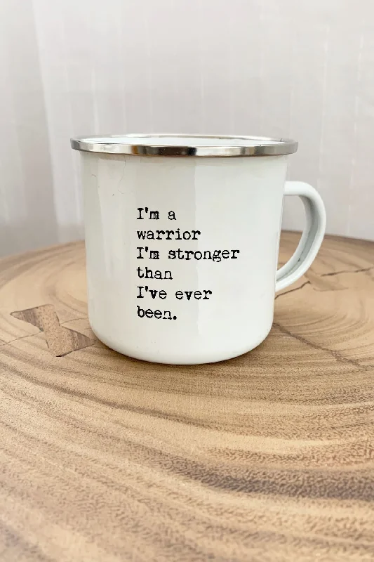 Weekend Deals That Please "Warrior" Enamel Mug