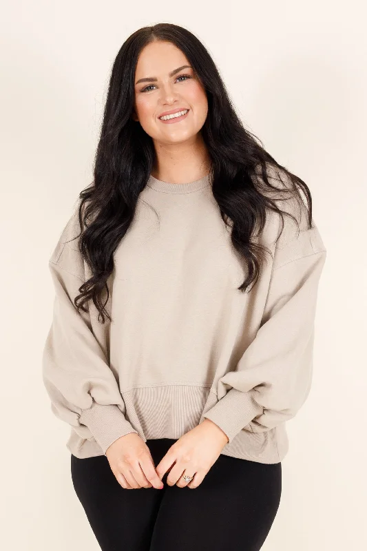Weekend Deals That Wow Feeling Free Pullover, Ash Mocha
