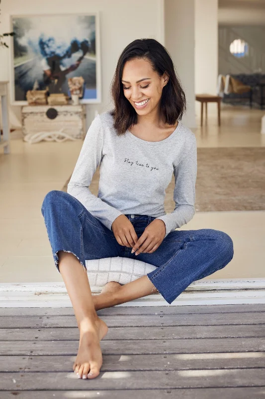 Weekend Bargains to Grab "Stay True To You" Long Sleeve Tee