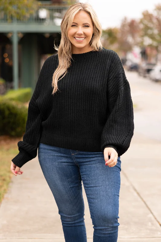 Massive Deal Chilly Day Trip Sweater, Black
