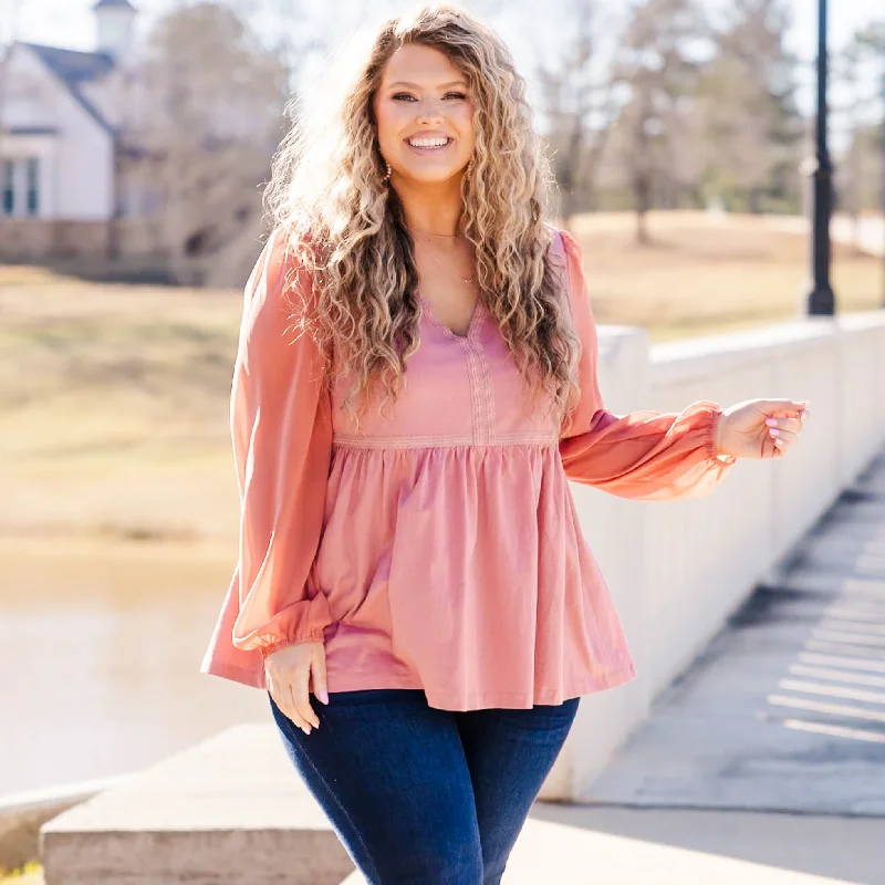 Weekend Price Cuts Galore Run Away Together Top, Pink