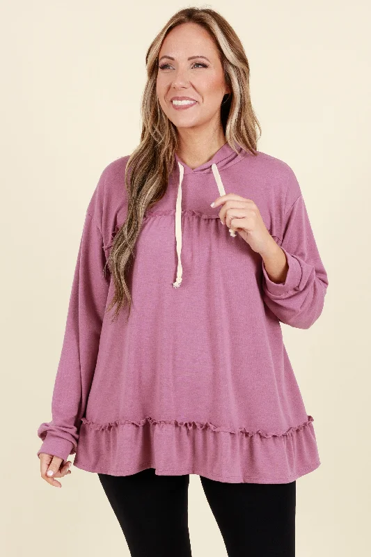 Price Drop Let's Go Ice Skating Hoodie, Violet