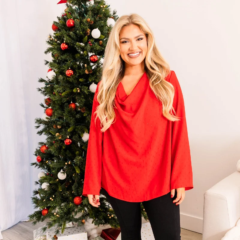 Lowest Rates True Passion Blouse, Red