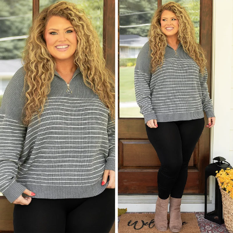 Weekend Savings Bonanza As It Was Pullover, Charcoal
