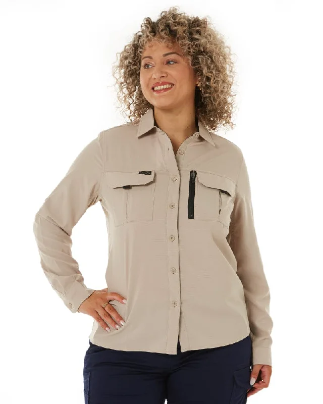 Take Advantage Womens Outdoor Long Sleeve Shirt - Sand