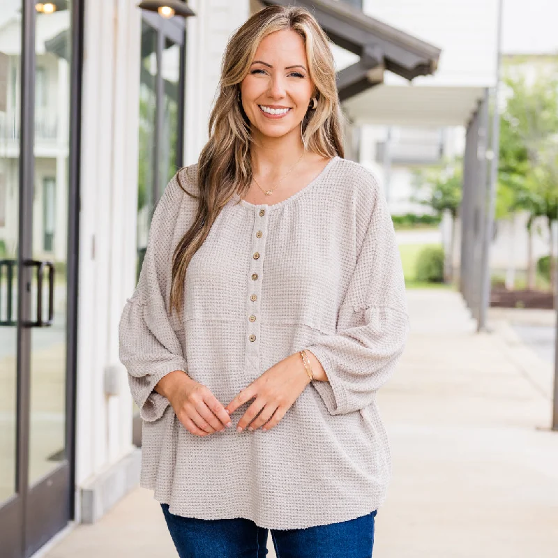 Amazing Value Eternal Embrace Top, Beige