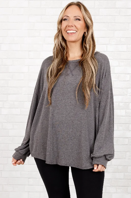Weekend Deals to Brighten Your Day Tireless Talking Top, Charcoal
