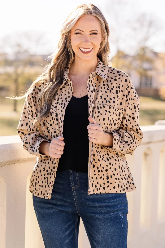 Make Your Weekend Count with Savings Panthera Jacket, Taupe