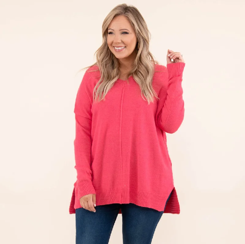 Closeout Deal I'm Better Now Sweater, Coral