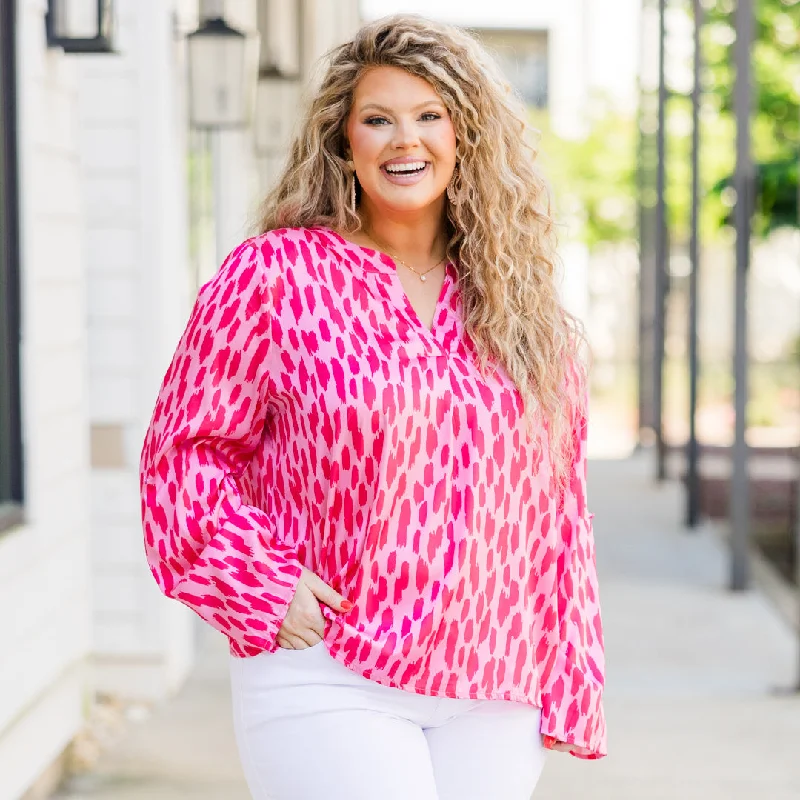 Exclusive Offer Glow Of Pink Top, Pink