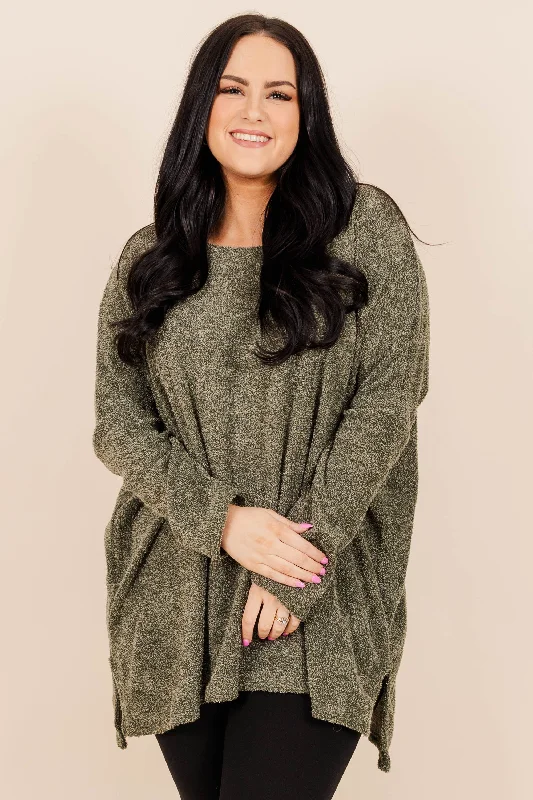 Unwind with Weekend Discounts Made To Appreciate Top, Olive