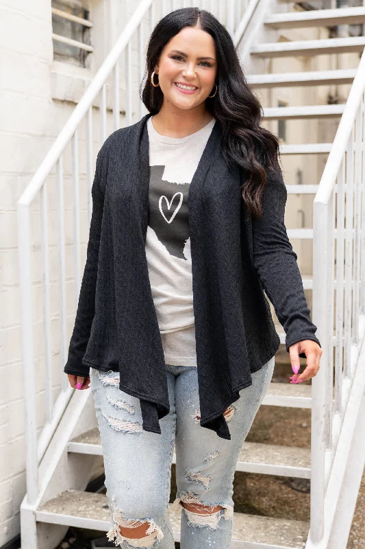 Exclusive Offer Classy Miss Cardigan, Black