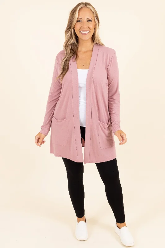 Hot Buy Kindness and Compassion Cardigan, Light Rose