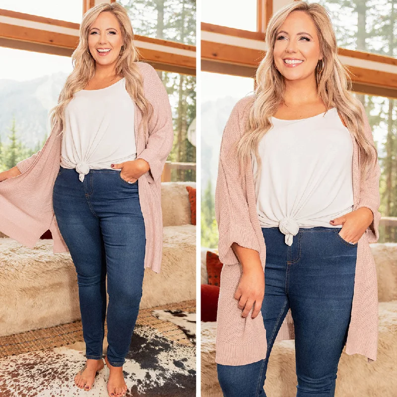 Weekend Deals That Dazzle Refreshing Feelings Cardigan, Mauve