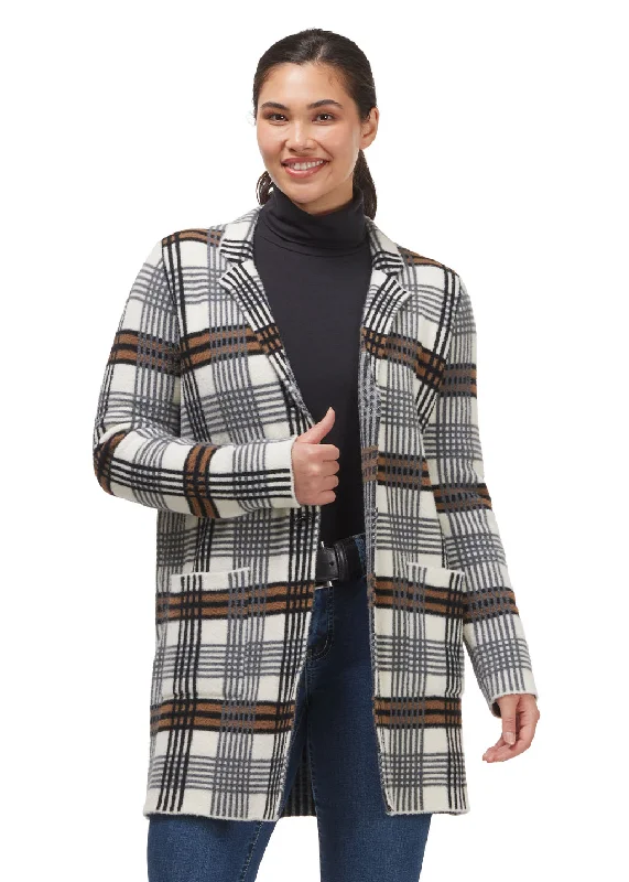 Weekend Deals That Impress Plaid Sweater Jacket