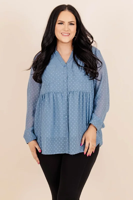 Exclusive Weekend Offers Inside Meet Me In the Daylight Top, Denim