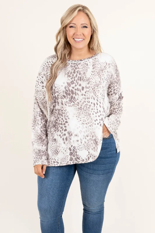 Deal of the Day Whatever Inspires You Top, Brown