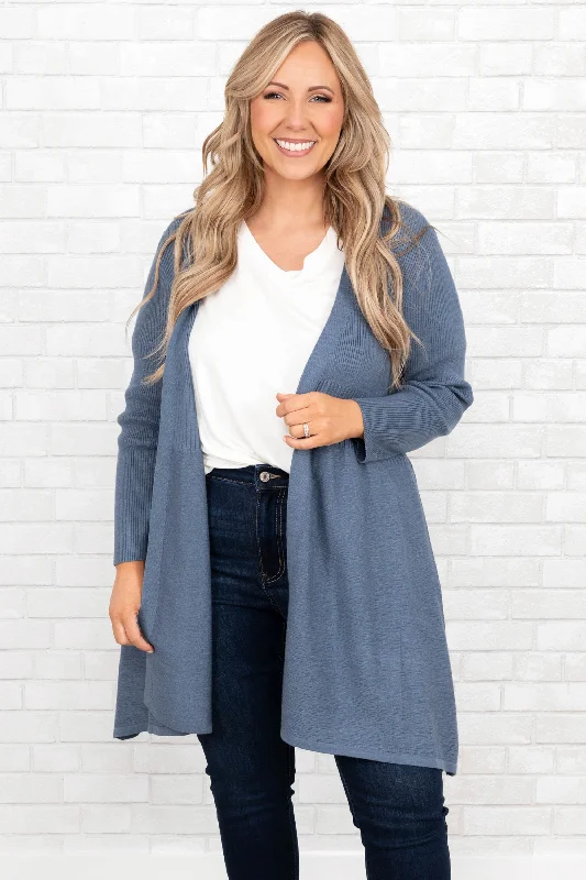 Savings Galore Overthinking It Cardigan, Blue