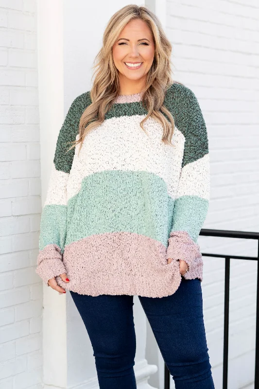 Instant Savings Singing Melodies Sweater, Green