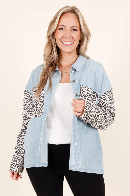 Flash Deal Denim Day Shacket, Denim Chambray