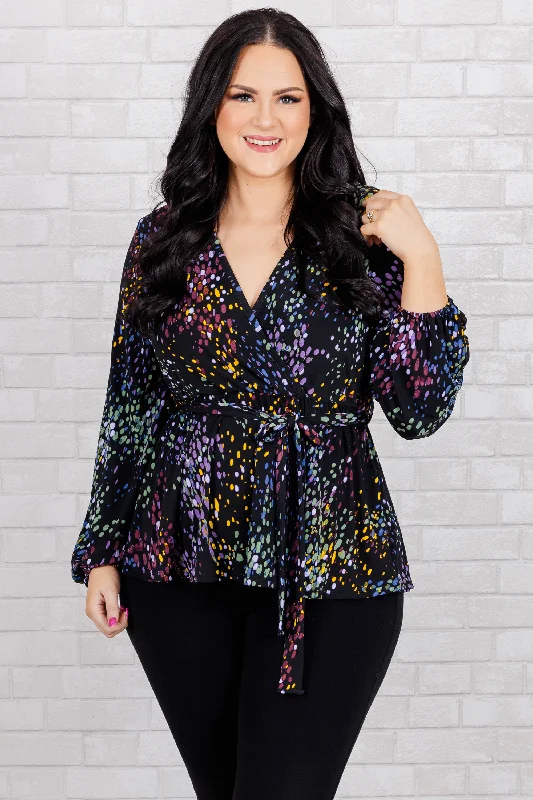 Weekend Savings Delight The Best Days Of Your Life Top, Black