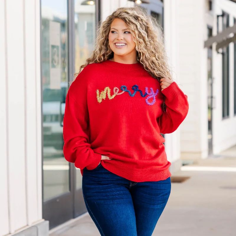 Big Deal Very Merry Top, Red