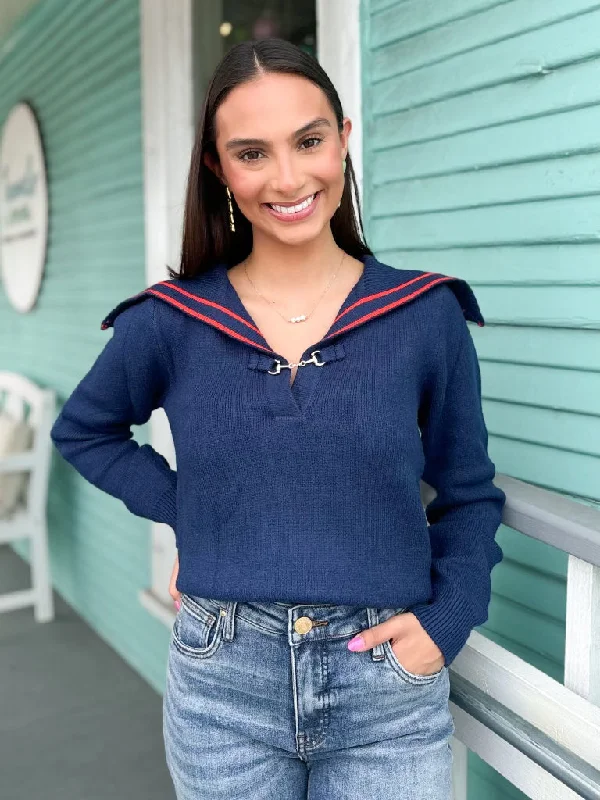 Weekend Deals to Make You Happy (THML) The Patton Navy Toggle Sweater