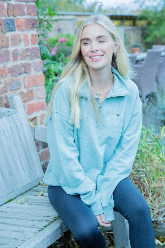 Overstock Sale Embroidered Signature Lotus Sunday Sweatshirt
