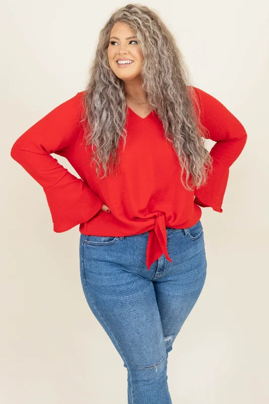 Weekend Savings Bonanza City On Fire Top, Coral Red