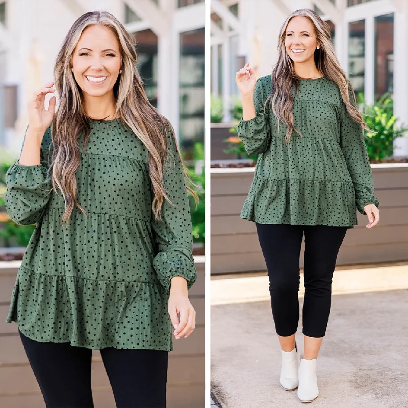 Weekend Bargains to Snag Because Of Me Top, Olive