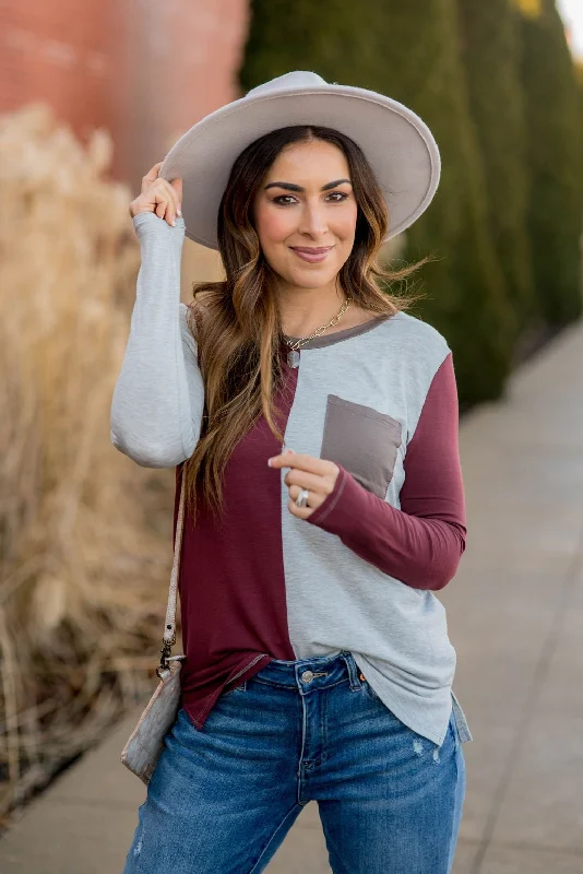 Can't Resist Sassy Split Pocket Tee